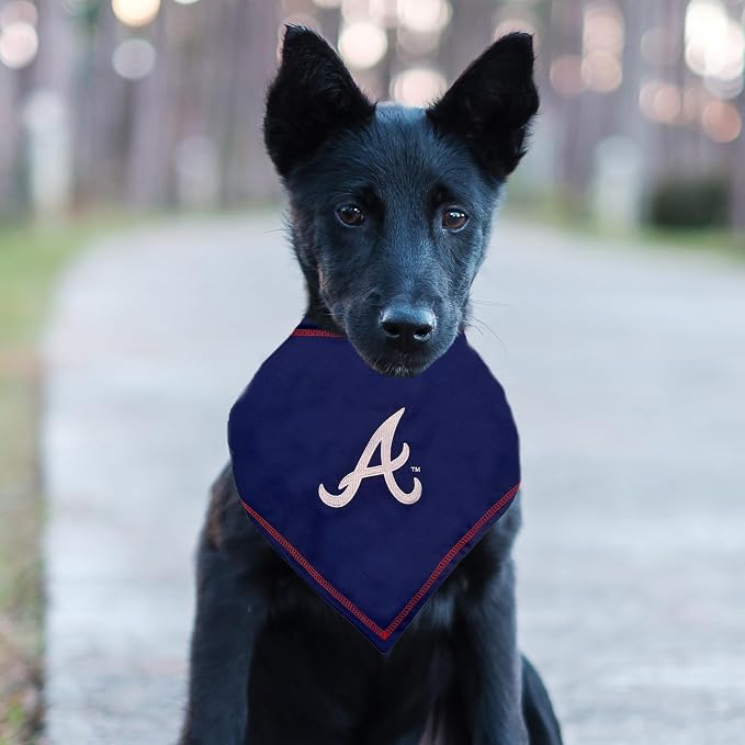Pets First MLB Atlanta Braves TIE Bandana, Small/Medium. Dog Bandana Scarf Bib - Image 3