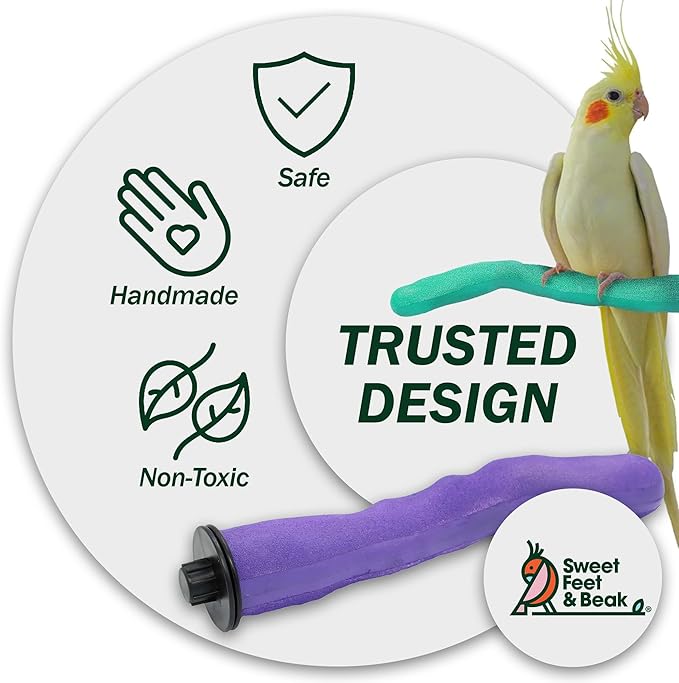 Sweet Feet & Beak Safety Pumice Bird Perch, X-Small 1/2" X 6" - Image 4