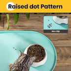 Dog Food Mat, 1/2 Inch Raised Edges Cat Feeding Mat - Image 8