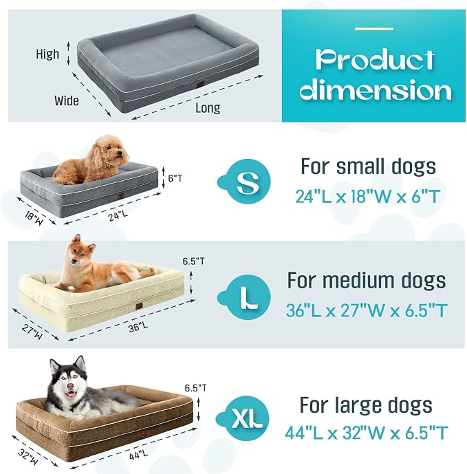 Waterproof Memory Foam Dog Beds - Image 8