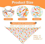 Easter Dog Bandana Small 2PCS, Colorful Scarf - Image 3
