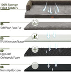 Orthopedic Dog Beds for Extra Large Dogs, Waterproof Egg Crate Foam XL Dog Bed - Image 3