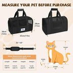 Cat Carrier Soft for Pets Up to 15 Lbs, Cat Travel Bag - Image 2