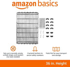 Amazon Basics Portable Foldable Octagonal Metal Exercise Dog Playpen, - Image 5