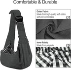 PETLOFT Reversible Dog Cat Sling Carrier, Small Carrier, Adjustable Sling - Image 3