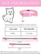 Cat Collars for Girl Cats with Rhinestone Soft Velvet, Breakaway Cat Collars - Image 6