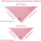 Valentine Dog Bandana, Cotton Pet Kerchief - Image 4