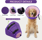 Dog Cone Collar After Surgery for Large Dogs, Adjustable Soft Cone for Dogs to - Image 4