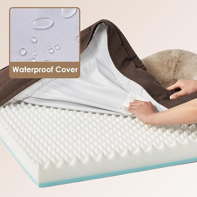 EHEYCIGA Orthopedic XL Dog Bed for Large Sized Dog, Waterproof Liner & Washable - Image 4