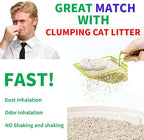 DHXYZZB Cat Litter Scoop with Holder, Metal Cat Litter Scoop Deep Shovel Kitty - Image 4