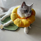 KUDES Cat Small Dog Recovery Collar, Cute Sunflower Neck Cone After Surgery - Image 5