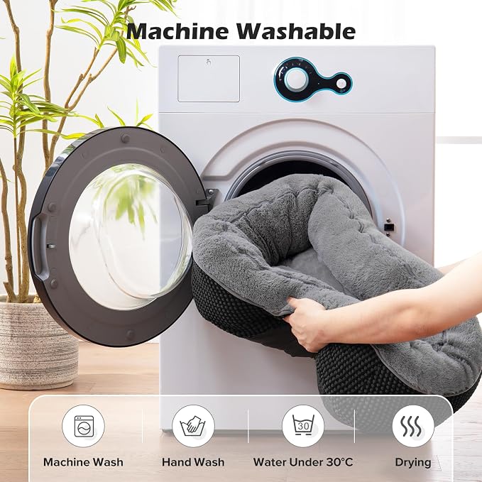 INVENHO Large Dog Beds Large Sized, Washable Orthopedic Warming Soft Sleeping - Image 6