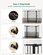 Babelio Baby Gate, 29-43" Auto-Close Easy Install Pet Gate, PressGuard P7 Extra - Image 6