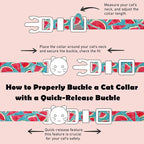 2 Pack Cotton Breakaway Cat Collars Set - Image 2