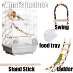Basic Bird Cage, 24.8inch Parrot Cage, Bird Cage - Image 3