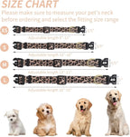 QQPETS Adjustable Soft Dog Collar: Print Flower Pink Multicolor Cute Patterns - Image 7
