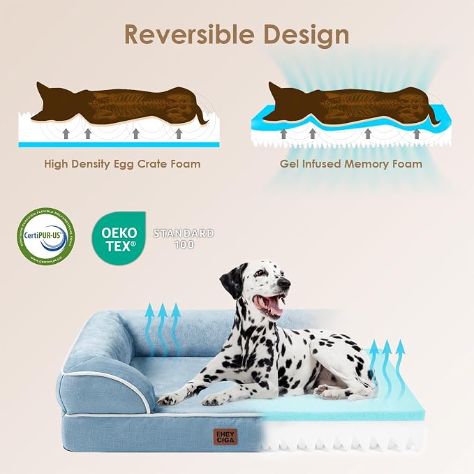 EHEYCIGA Orthopedic Dog Bed for Small Dogs, Waterproof Memory Foam Small Dog - Image 4