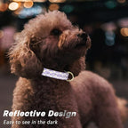 Reflective Dog Collar for Large Dogs, Cute Flower Theme Adjustable Heavy-Duty - Image 3
