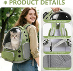 Expandable Cat Backpack Carrier, Breathable Cat Bubble Backpack - Image 6