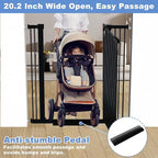 65.7"-72.2" Extra Wide Baby Gate, 40.5" Tall Dog Gate Indoor, Walk Through Pet - Image 5