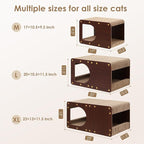 EHEYCIGA Cardboard Cat Scratcher House, 17-Inch Corrugated Cat Scratcher - Image 6