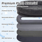 Human Dog Bed, Washable Faux Fur Pet Bed - Image 4