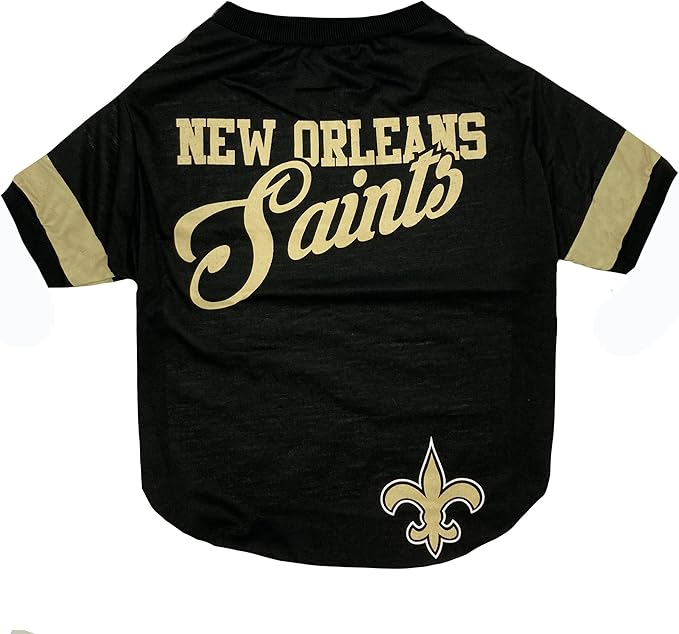 NFL New Orleans Saints T-Shirt for Dogs & Cats, Medium. Football Dog Shirt for by PETSFIRST