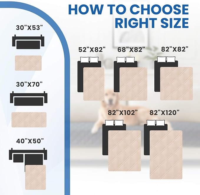 Waterproof Dog Blanket, Non-Slip Soft Pet Bed Cover, Couch Cover - Image 4