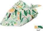 ARING PET Summer Dog Bandanas, Autumn Leaf Floral Kerchief Triangle Bibs Scarf - Image 5