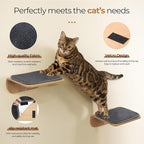 Cat Wall Shelves for Cat Wall Steps, Wooden Floating Modern Mounted Space - Image 3