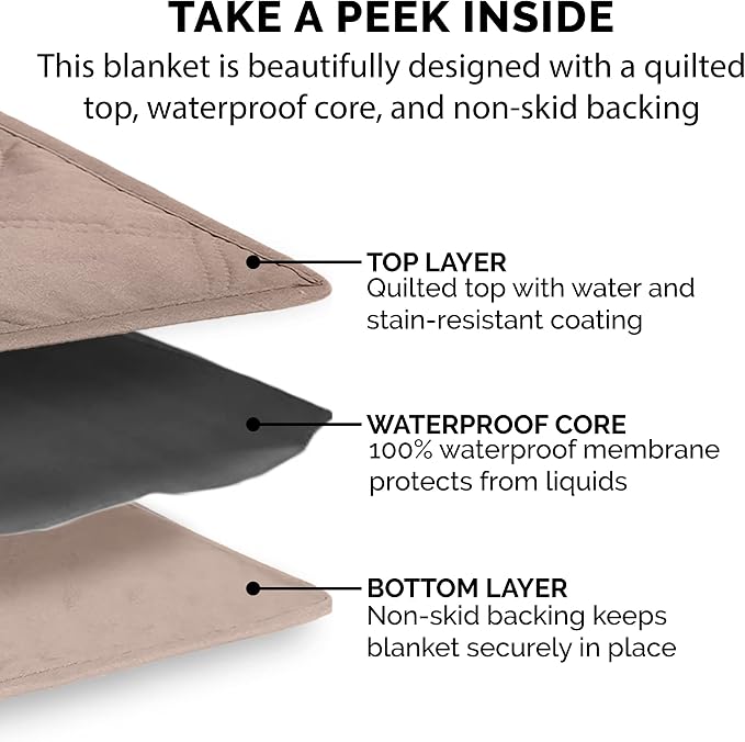 Furhaven Waterproof & Non-Slip King Size Mattress Cover Protector - Image 7