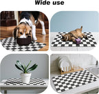 Checkered Dog Food Mat, Absorbent Leak-Proof Pet Feeding Mat, Quick Dry Cat - Image 7