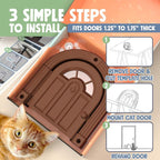 Purrfect Portal Meow Manor® Cat Door Interior Door - Image 4