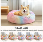 JOLLYVOGUE Calming Dog Bed Medium Size Dog, Anti-Anxiety Donut Medium Pet Bed - Image 6