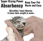 Microfiber Dog Towels for Drying Dogs, Super Absorbent and Soft Pet Grooming - Image 4