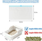 120 Pack Cat Litter Bags with Drawstring, Compatible with Litter-Robot 3/4 - Image 2