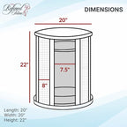 The Refined Feline Purrrrfect End Table Cat Bed Cave in Black Espresso - Image 5