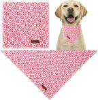 Valentine Dog Bandana, Cotton Pet Kerchief - Image 3