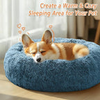 JOLLYVOGUE Calming Dog Bed Large Size Dog, Anti-Anxiety Donut Large Pet Bed - Image 4