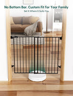 Babelio Baby Gate for Stairs, Kitchen & Doorways, No Bottom Bar| Easy Install| - Image 2