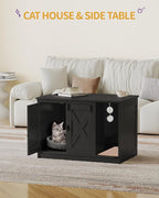 Cat Litter Box Enclosure, Hidden Litter Box Cabinet Furniture - Image 2