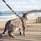 Cat Harness and Leash Set Escape Proof Tactical Small Kitten Harness Emotional - Image 5