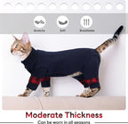PUMYPOREITY Cat Pajamas, Stretchy 4-Leg Design - Image 3