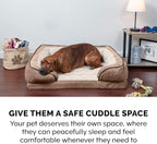 Furhaven Memory Foam Dog Bed for Large Dogs w/ Removable Bolsters & Washable - Image 9