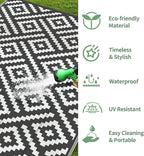GENIMO 5x8 Outdoor Rug Waterproof, Reversible Mats, Outdoor Area Rug, Plastic - Image 5