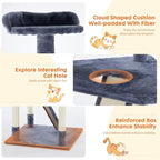 Sweetcrispy 79 inch Cat Tree Tower, Large Multi Level Cats Climbing Tower - Image 4
