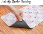 Ralxion Checkered Dog Feeding Mat, Absorbent Mats - Image 5