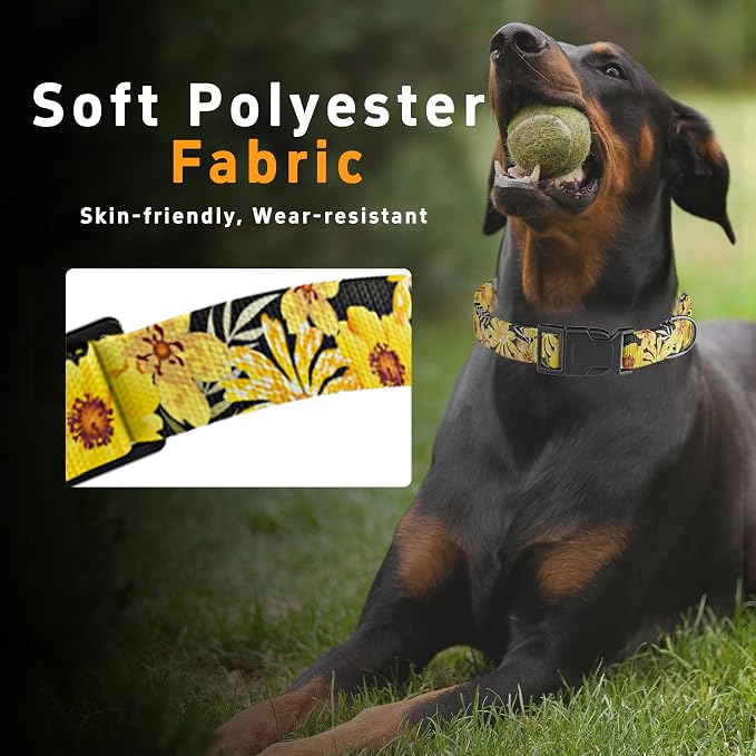 Dog Collar for Boys Girls, Puppy Collar for Small Medium Large Dogs, Adjustable - Image 4