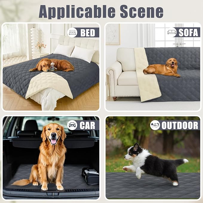 Smiry Waterproof Dog Bed Cover Blanket 30x70, Soft Reversible Pet Blanket - Image 5