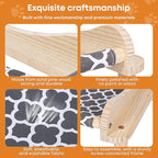 2-Layer Cat Hammock Bed, Breathable Washable Covers, Wooden Pet Furniture - Image 4